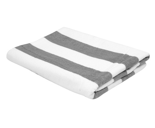 Toalhão de Banho Fio Tinto Maquinetado Branco e Cinza, multicolor | WestwingNow