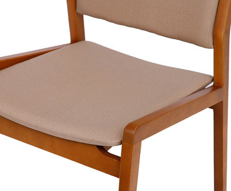 Cadeira Auma Garbo - Freijó e Fendi | WestwingNow
