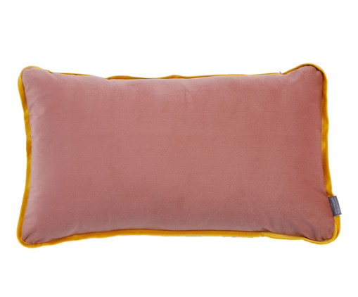 Almofada com Vivo Velvet Rosa e Amarelo, Rosa | WestwingNow