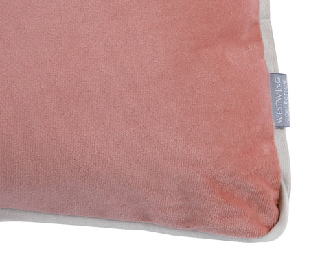 Almofada com Vivo Velvet Rosa e Creme | WestwingNow