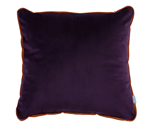 Almofada com Vivo Velvet Roxo e Terracota, Roxo | WestwingNow