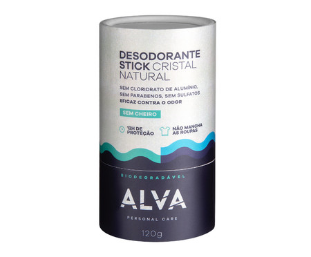 Desodorante Stick Kristall Sensitive Alva Biodegradável
