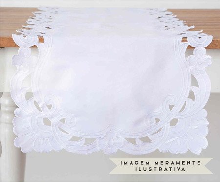 Caminho de Mesa Faith - Branco | Westwing