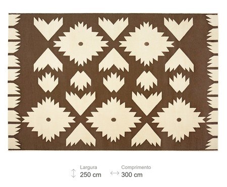 Tapete Trendy Folk Chocolate | Westwing