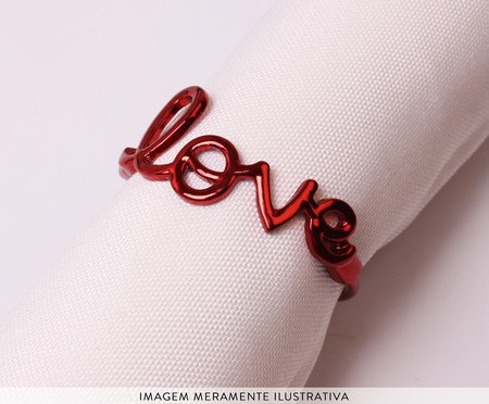 Jogo de Anéis para Guardanapo Mascagni - Vermelho | Westwing