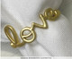 Jogo de Anéis para Guardanapo Love - Dourado, Dourado | WestwingNow