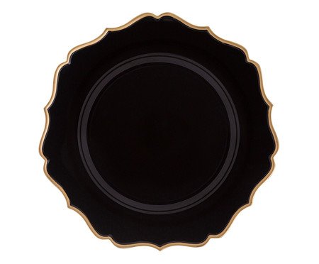 Sousplat - Rosalind - Preto | Westwing