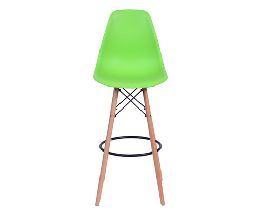 Banqueta Eames Wood - Verde, Verde | WestwingNow