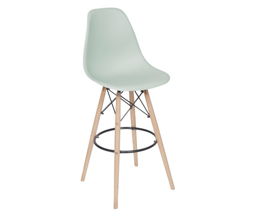 Banqueta Eames Wood - Verde Claro, Verde Claro | WestwingNow