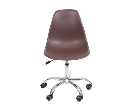 Cadeira com Rodízios Eames - Marrom | Westwing