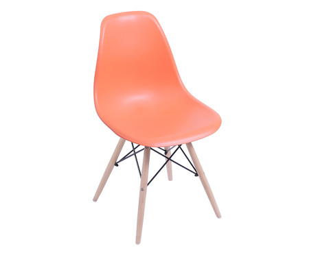 Cadeira Infantil Eames Wood Paris - Coral | WestwingNow