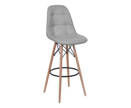 Banqueta Eames Lexi Stuf  - Cinza