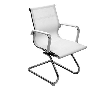 Cadeira Fixa Office Eames Tela - Branco | WestwingNow