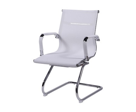 Cadeira Fixa Office Eames Tela - Branco | Westwing