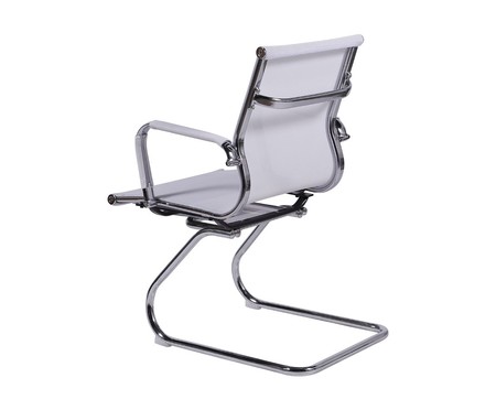 Cadeira Fixa Office Eames Tela - Branco | Westwing