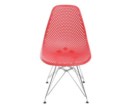 Cadeira Eames Metale Colméia - Vermelho