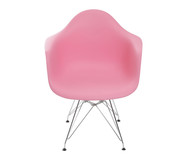 Cadeira Eames com Braço Finella Metale - Rosa | WestwingNow