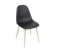 Cadeira Eames Layla - Preto e Natural | WestwingNow