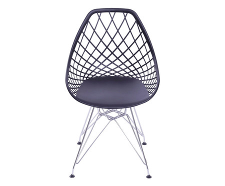 Cadeira Eames Metale Kaila - Preto