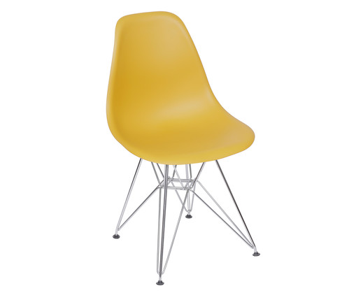 Cadeira Eames Metale - Amarela e Prateada, multicolor | WestwingNow