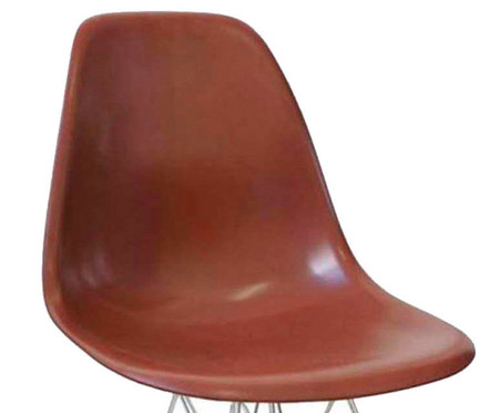 Cadeira Eames Metale - Café e Prateada | WestwingNow