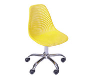 Cadeira Colméia com Rodízio - Amarela | WestwingNow