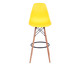 Banqueta Eames Wood - Amarelo, black | WestwingNow