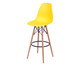 Banqueta Eames Wood - Amarelo, black | WestwingNow