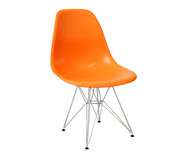 Cadeira Eames Metale - Laranja e Prateada | WestwingNow