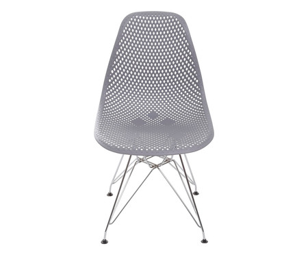 Cadeira Eames Metale Colméia - Cinza