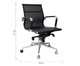 Cadeira Giratória com Rodízios Office Eames Tela - Preto, black,silver / metallic,multicolor | WestwingNow