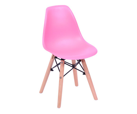 Cadeira Eames - Rosa e Natural