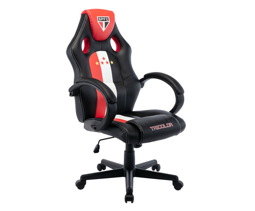 Cadeira Gamer Rodízio - Vermelho, - Branco e Preto, multicolor | WestwingNow