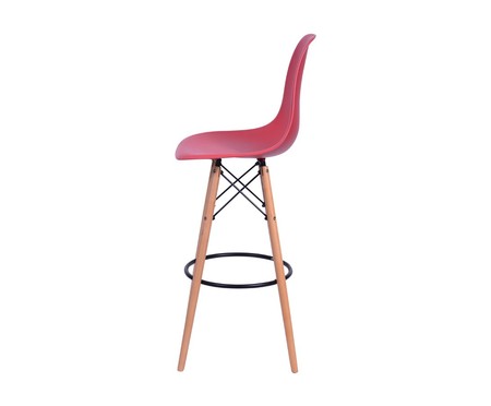 Banqueta Eames Wood - Vermelho | WestwingNow