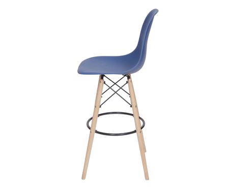 Banqueta Eames Wood - Azul Marinho | WestwingNow