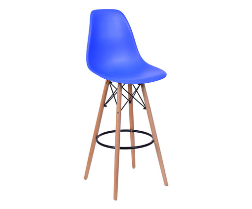 Banqueta Eames Wood - Azul Escuro, white,multicolor | WestwingNow