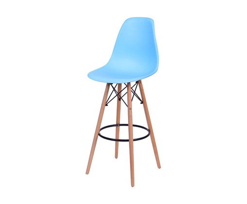 Banqueta Eames Eames Wood - Azul Claro, white,multicolor | WestwingNow