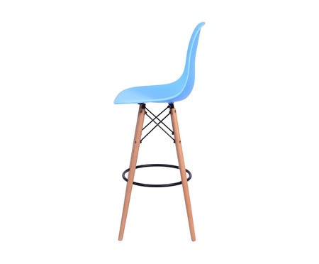 Banqueta Eames Eames Wood - Azul Claro | WestwingNow