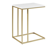 Mesa de Apoio Book - Off-White e Dourado | WestwingNow