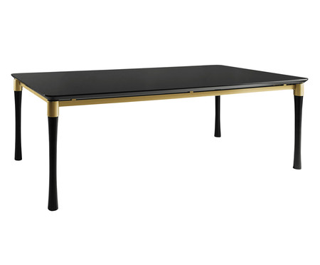 Mesa de Jantar Thor - Preto E Dourado