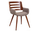 Cadeira em Linho Ricar - Marrom, Marrom | WestwingNow