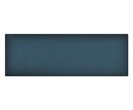 Placa de Cabeceira em Veludo Duni Linear Prussia - Azul