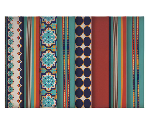 Jogo de Placas de Cabeceira Duni Lineares Hindu - Colorido, Colorido | WestwingNow