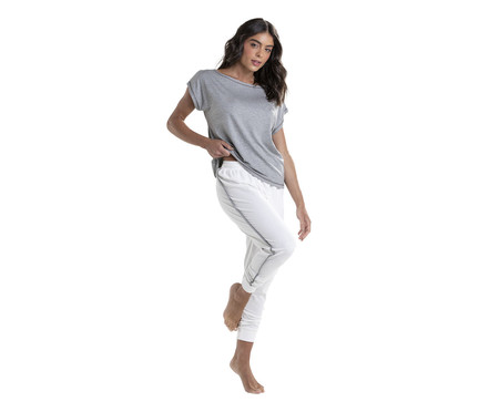 Pijama Jogger Bicolor Day By Day - Mescla | WestwingNow