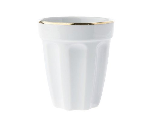 Copo em Porcelana Canel Filete Dourado, multicolor | WestwingNow