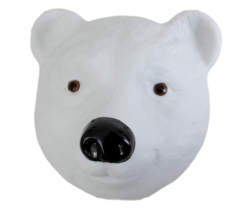 Adorno em Porcelana Máscara Urso Focinho Preto, multicolor | WestwingNow