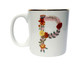 Caneca em Porcelana Letra Floral P, multicolor | WestwingNow