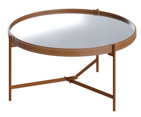 Mesa de Centro com Espelho Aqua - Acobreado | Westwing