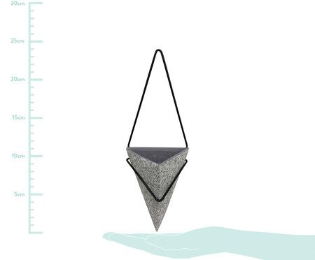 Cachepot Aidan - Cinza e Preto | Westwing