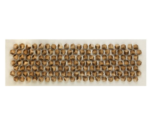 Quadro Big Cubes Dourado, Dourado | WestwingNow